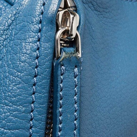 Givenchy Blue Sugar Goatskin Leather Mini Pandora Bag - Picture 6 of 12